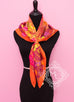 Hermes Orange Twill Silk 90 cm Flamingo Party Scarf