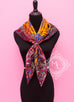 Hermes Orange Twill Silk 90 cm Flowers of South Africa Scarf