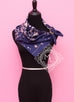Hermes Pink Twill Silk 90 cm  Cheval Fusion Scarf