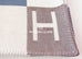 Hermes Gris Wool Cashmere H Avalon Vibration Blanket