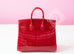 Hermes Braise Red Crocodile Birkin 25 Handbag