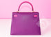 Hermes 5P Pink Rose Shocking Anemone Sellier Chevre Kelly 28 Handbag - New - MAISON de LUXE - 6
