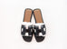 Hermes Women's Black Oran Sandal Slipper 37 Shoes