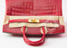 Hermes Braise Red Crocodile Birkin 25 Handbag