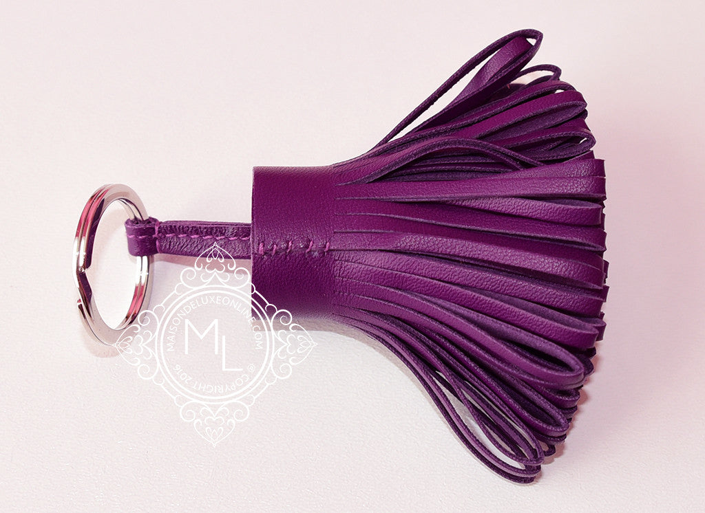 Hermes Violet Purple Carmen Keychain Bag Charm Rodeo – MAISON de LUXE