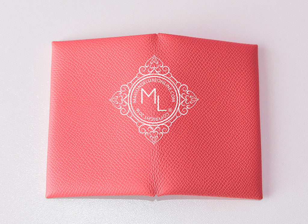 Hermes Calvi Card Holder Rouge Epsom – ＬＯＶＥＬＯＴＳＬＵＸＵＲＹ