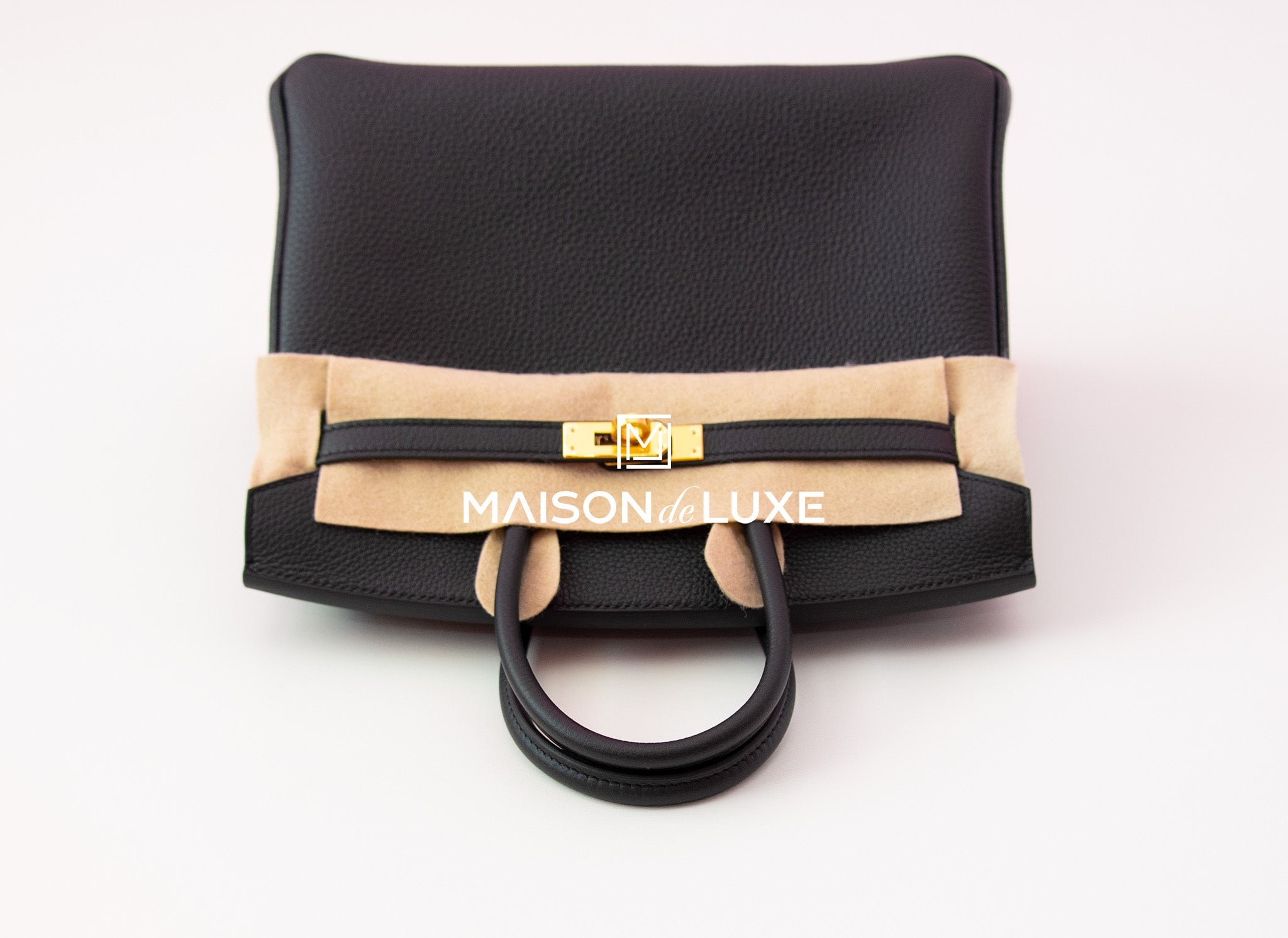 Hermes Birkin 25 Black Bag Gold Hardware Togo Leather – Mightychic
