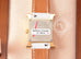 Hermes Gold H Hour Watch PM White Strap Bracelet - New - MAISON de LUXE - 7