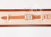 Hermes Gold H Hour Watch PM White Strap Bracelet - New - MAISON de LUXE - 3