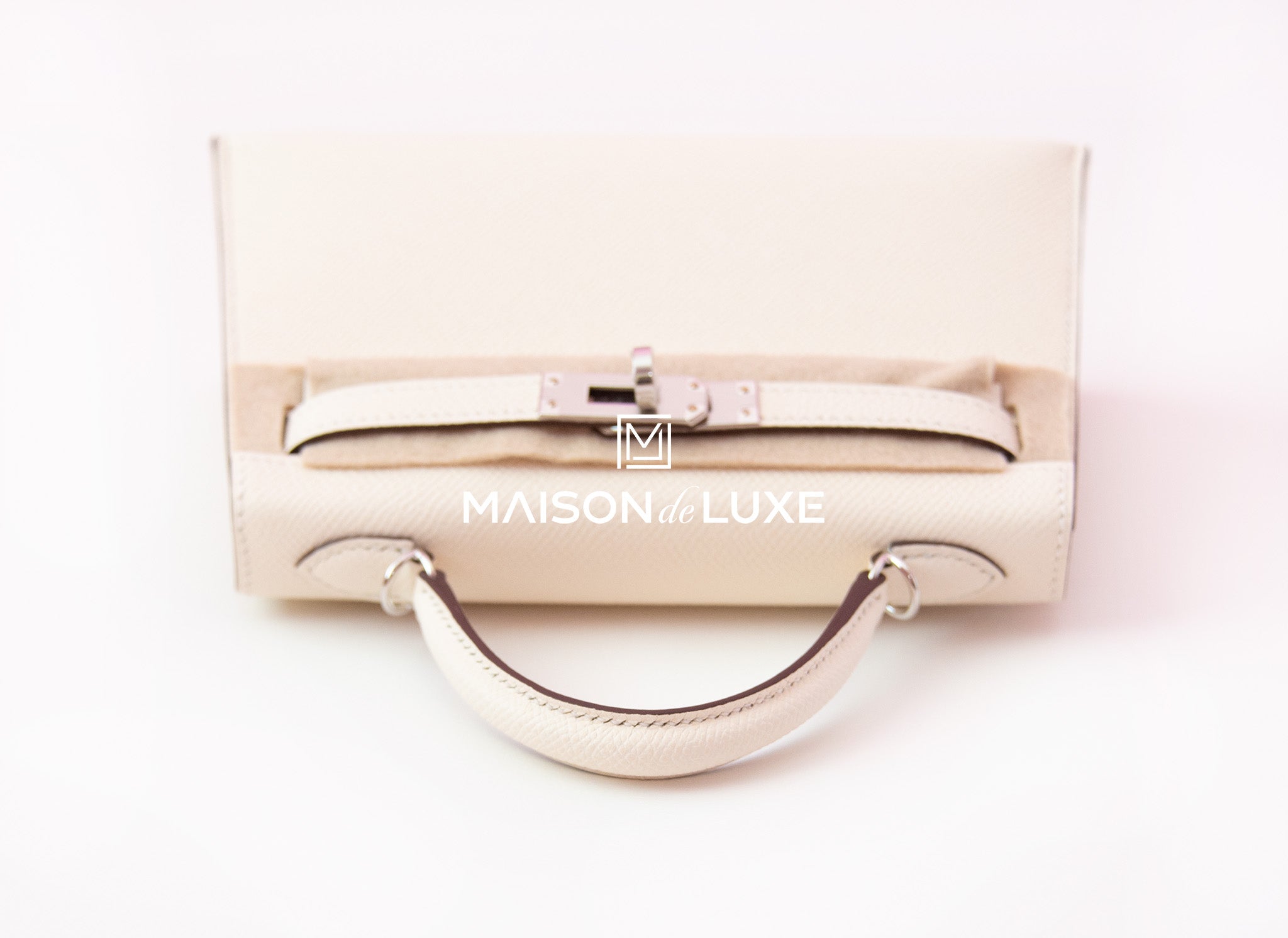 Hermes Vert Amande GHW Epsom Mini Kelly II 20 cm - MAISON de LUXE