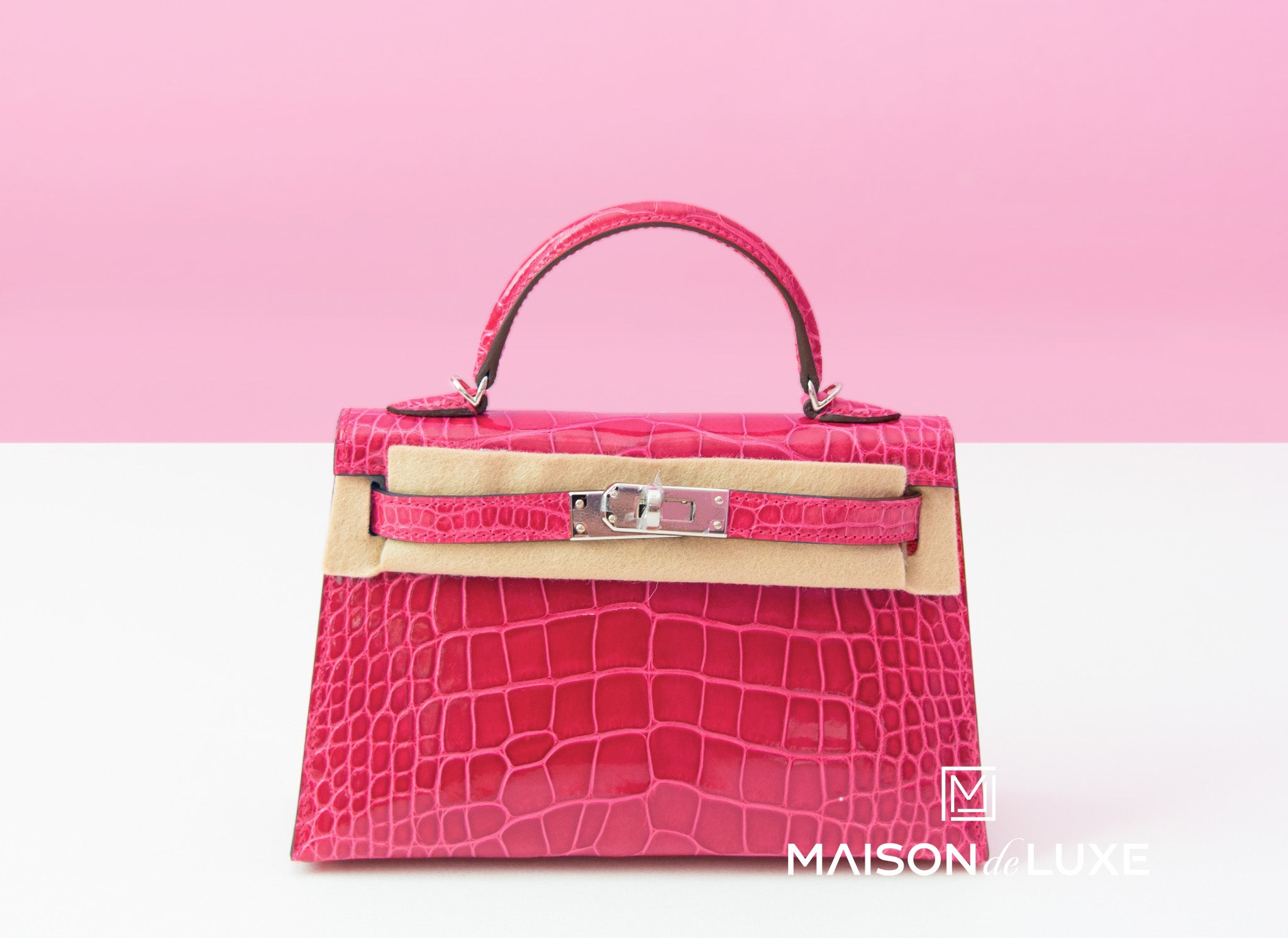 Hermes Red Matte Crocodile 40cm Kelly — The Posh Pop-Up