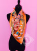 Hermes Twill Silk 90 cm La Maison Des Carres Scarf - New - MAISON de LUXE - 6