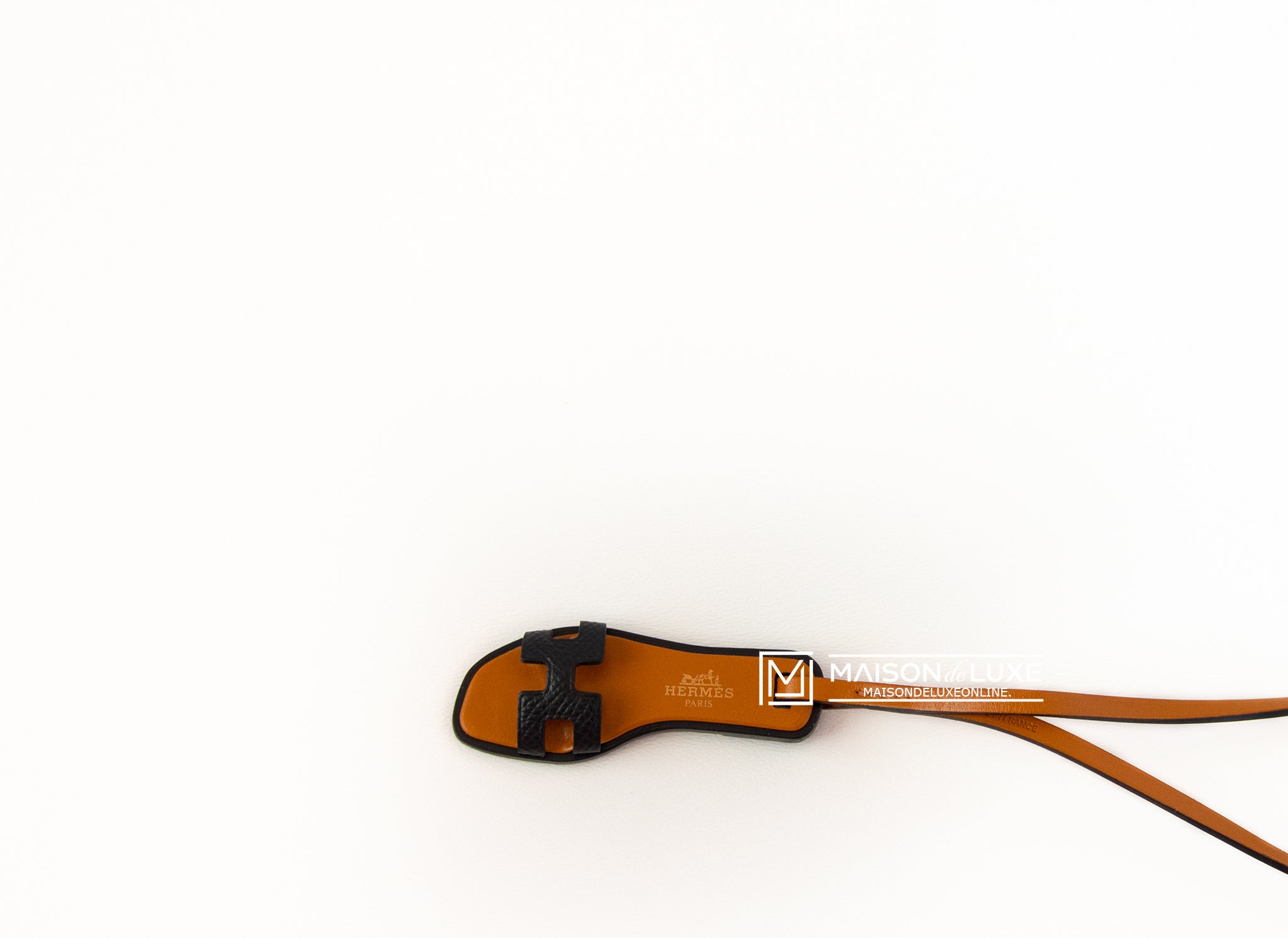 Hermès Oran Nano Bag Charm Grigri Black Leather For Sale at Hermès Oran Nano Bag Charm Grigri Black Leather For Sale at
