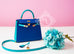 Hermes Blue Electrique + Blue Paon HSS Sellier Epsom Kelly 25 Handbag