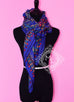 Hermes Cashmere 140 GM Parures des Maharajas Iris Rouge Petrole Shawl Scarf - New - MAISON de LUXE - 5