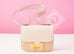 Hermes Constance Mini 18 Craie + Blue Paon Epsom Handbag