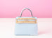 Hermes Bleu Brume Sellier Epsom Kelly 25 Handbag
