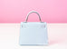 Hermes Bleu Brume Sellier Epsom Kelly 25 Handbag