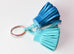 Hermes Blue Izmir Lagon Carmen Duo Keychain Bag Charm - New - MAISON de LUXE - 2