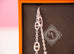 Hermes 925 Sterling Silver Farandole 120 47" Long Necklace