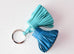Hermes Blue Izmir Lagon Carmen Duo Keychain Bag Charm - New - MAISON de LUXE - 3
