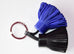 Hermes Blue Electrique Black Carmen Duo Keychain Bag Charm - New - MAISON de LUXE - 3