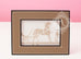 Hermes Classic Pleiade Etoupe Leather Photo Frame
