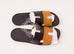 Hermes Men's Black / Natural Izmir Sandal 44 Shoes