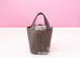 Hermes Gris Etain Picotin Lock 18 PM Handbag