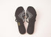 Hermes Womens Rivage Jelly Black Sandal Slipper 37 Shoes