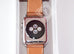 Hermes 42 mm Brown Fauve Barenia Apple Watch Cuff Bracelet - New - MAISON de LUXE - 6