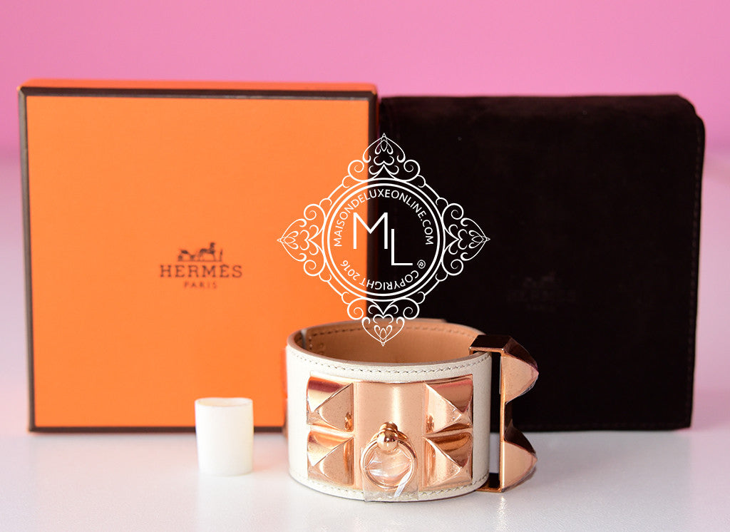 hermes craie rose gold hardware