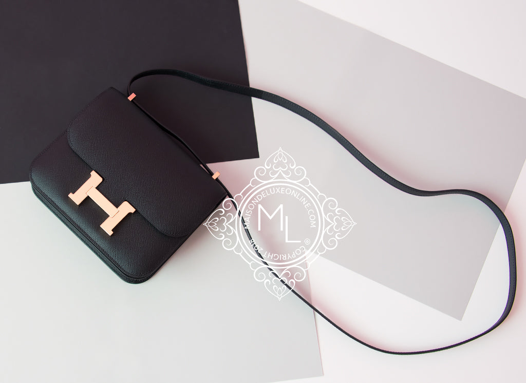 Brand new hermes Constance 18 Black Epsom GHW SOLD – Ruelamode