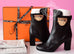 Hermes Womens Black Joueuse Kelly Boots 37 Shoes - New - MAISON de LUXE - 1