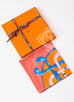Hermes Orange Twill Silk 90 cm Cannes et Cannes Scarf