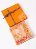 Hermes Orange Twill Silk 90 cm La Maison des Oiseaux Parleurs Scarf