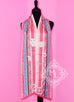 Hermes Rose Pink Fuchsia Colliers de Chiens Silk Maxi Twilly Shawl Scarf Wrap - New - MAISON de LUXE - 5