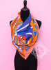 Hermes Orange Twill Silk 90 cm Cannes et Cannes Scarf