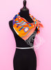 Hermes Orange Twill Silk 90 cm Cannes et Cannes Scarf