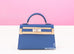 Hermes Mini Kelly II 20 Blue Brighton / Rose Pourpre
