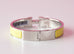 Hermes Jaune Citron Clic Clac Narrow Enamel Bracelet Cuff PM - New - MAISON de LUXE - 3