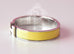 Hermes Jaune Citron Clic Clac Narrow Enamel Bracelet Cuff PM - New - MAISON de LUXE - 4