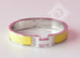 Hermes Jaune Citron Clic Clac Narrow Enamel Bracelet Cuff PM - New - MAISON de LUXE - 7