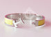 Hermes Jaune Citron Clic Clac Narrow Enamel Bracelet Cuff PM - New - MAISON de LUXE - 6