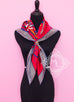 Hermes Red Twill Silk 90 cm Fouets et Badines Scarf