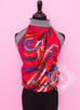Hermes Red Twill Silk 90 cm Fouets et Badines Scarf