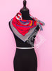 Hermes Red Twill Silk 90 cm Fouets et Badines Scarf
