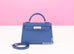 Hermes Mini Kelly II 20 Blue Brighton / Rose Pourpre