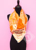 Hermes Orange Twill Silk 90 cm La Maison des Oiseaux Parleurs Scarf