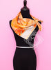 Hermes Orange Twill Silk 90 cm La Maison des Oiseaux Parleurs Scarf